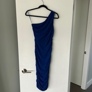 Gorgeous figure flattering one shoulder dress, size S